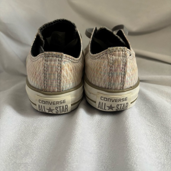 Converse Low Top Shoes Sneakers Rainbow Diamond Shimmer Size 6 - Picture 4 of 15